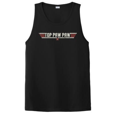 Top Pawpaw Funny Vintage Gift Father Grandpa Father's Day PosiCharge Competitor Tank