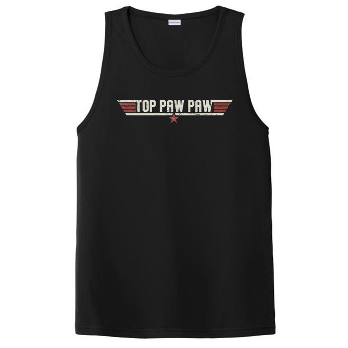 Top Pawpaw Funny Vintage Gift Father Grandpa Father's Day PosiCharge Competitor Tank