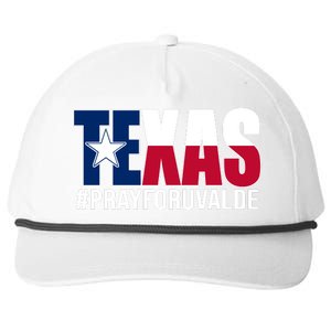 Texas Pray For Uvalde Tribute Snapback Five-Panel Rope Hat