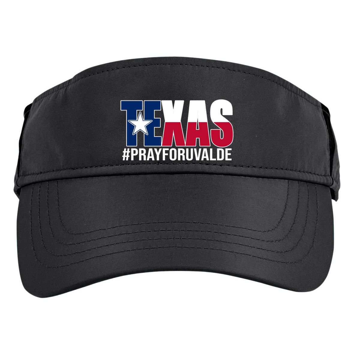 Texas Pray For Uvalde Tribute Adult Drive Performance Visor