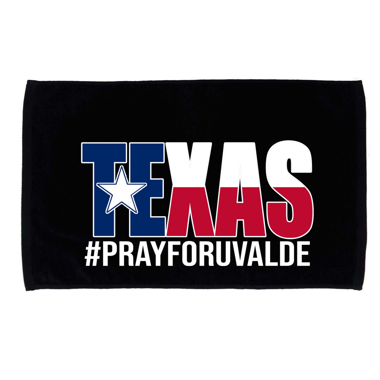 Texas Pray For Uvalde Tribute Microfiber Hand Towel