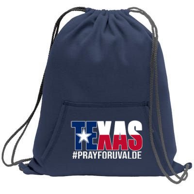 Texas Pray For Uvalde Tribute Sweatshirt Cinch Pack Bag