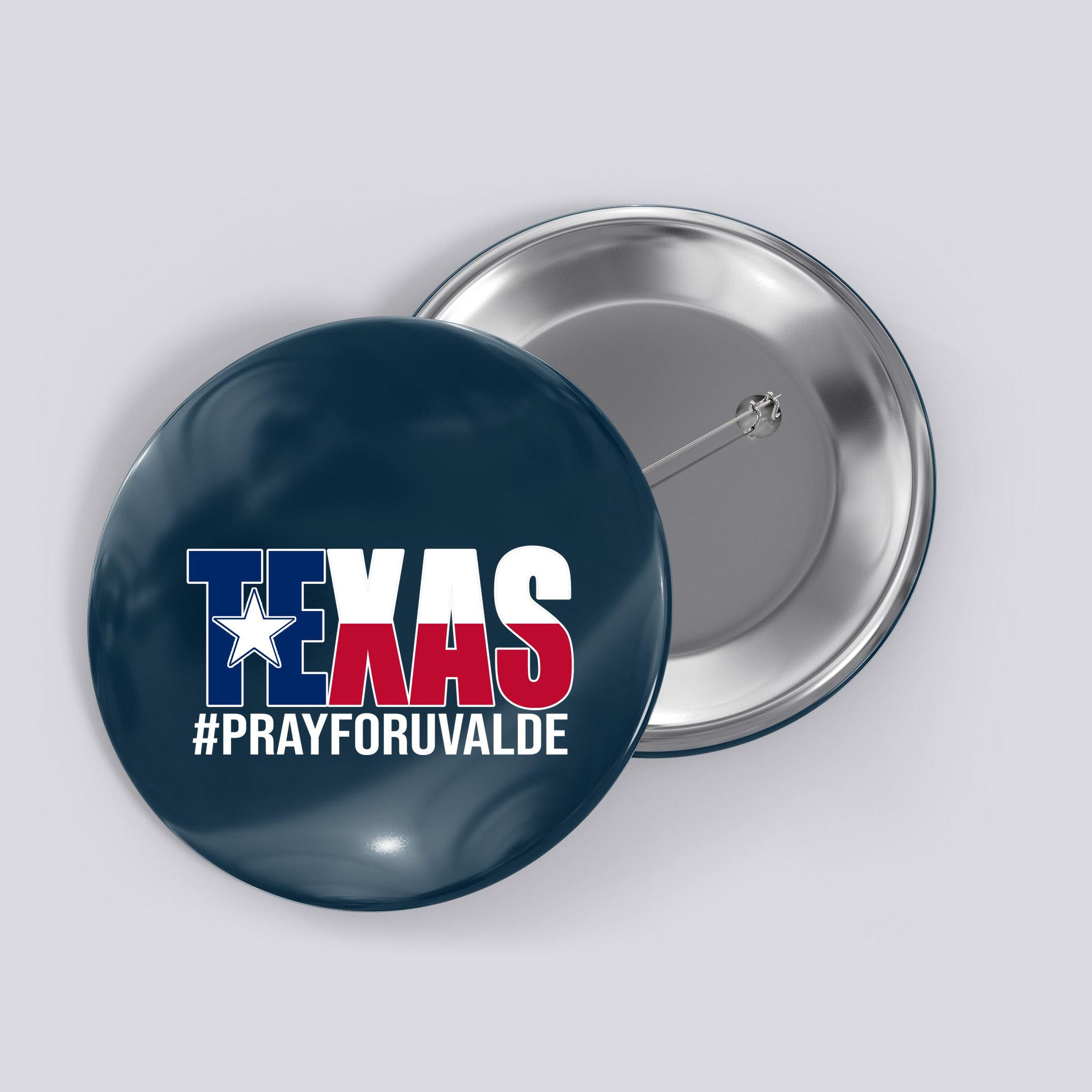 Texas Pray For Uvalde Tribute Button