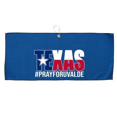 Texas Pray For Uvalde Tribute Large Microfiber Waffle Golf Towel