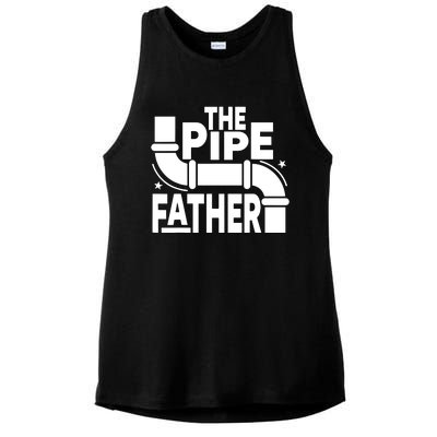 The Pipe Father Plumber Ladies PosiCharge Tri-Blend Wicking Tank