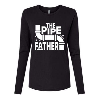 The Pipe Father Plumber Womens Cotton Relaxed Long Sleeve T-Shirt