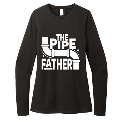 The Pipe Father Plumber Womens CVC Long Sleeve Shirt