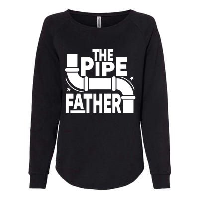 The Pipe Father Plumber Womens California Wash Sweatshirt