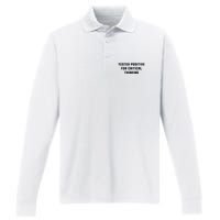 Tested Positive For Critical Thinking Performance Long Sleeve Polo