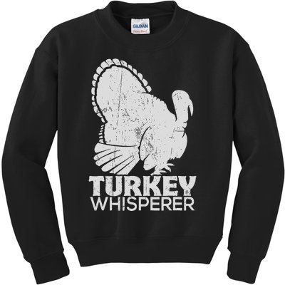 Turkey Pilgrim Farmer Animal Lover Hunting Distressed Kids Sweatshirt