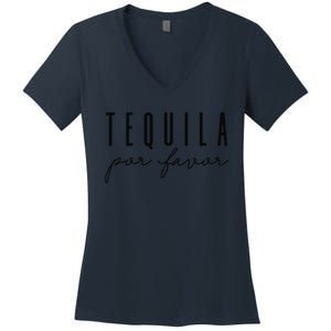 Tequila Por Favor Party Funny Adult Drinking Cinco De Mayo Women's V-Neck T-Shirt