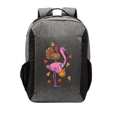 Turkey Pilgrim Flamingo Funny Thanksgiving Vector Backpack