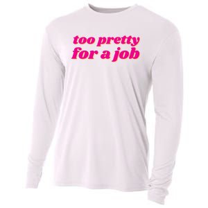 Too Pretty For A Job Cooling Performance Long Sleeve Crew