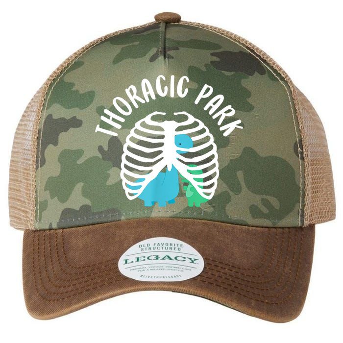 Thoracic Park Funny Dinosaur Nurse Squad Nursing Student Legacy Tie Dye Trucker Hat