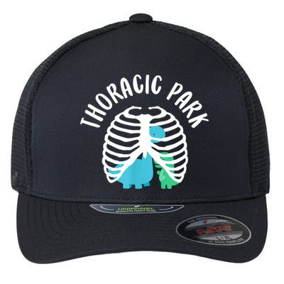 Thoracic Park Funny Dinosaur Nurse Squad Nursing Student Flexfit Unipanel Trucker Cap