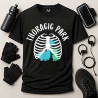 Thoracic Park Funny Dinosaur Nurse Squad Nursing Student Cooling Performance Crew T-Shirt