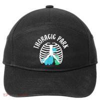 Thoracic Park Funny Dinosaur Nurse Squad Nursing Student 7-Panel Snapback Hat