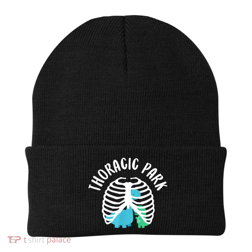 Thoracic Park Funny Dinosaur Nurse Squad Nursing Student Beanie