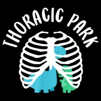 Thoracic Park Funny Dinosaur Nurse Squad Nursing Student Flat Bill Trucker Hat