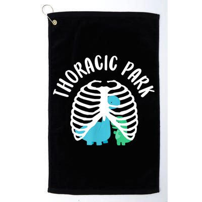 Thoracic Park Funny Dinosaur Nurse Squad Nursing Student Golf Towel