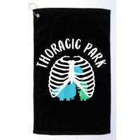 Thoracic Park Funny Dinosaur Nurse Squad Nursing Student Golf Towel
