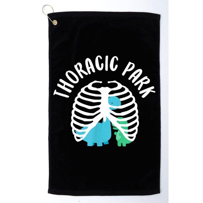Thoracic Park Funny Dinosaur Nurse Squad Nursing Student Golf Towel