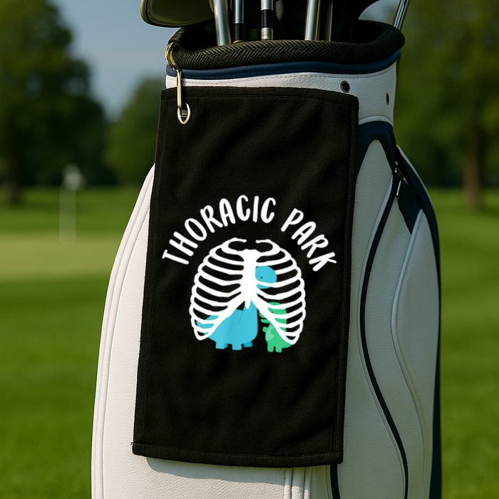 Thoracic Park Funny Dinosaur Nurse Squad Nursing Student Golf Towel