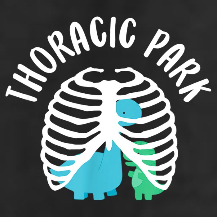 Thoracic Park Funny Dinosaur Nurse Squad Nursing Student Golf Towel