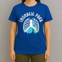 Thoracic Park Funny Dinosaur Nurse Squad Nursing Student T-Shirt