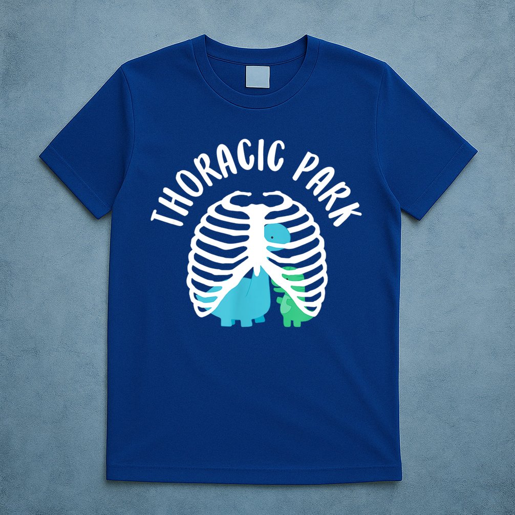 Thoracic Park Funny Dinosaur Nurse Squad Nursing Student T-Shirt