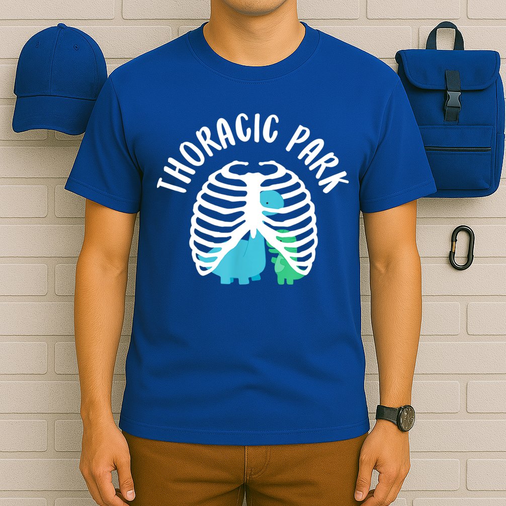 Thoracic Park Funny Dinosaur Nurse Squad Nursing Student T-Shirt