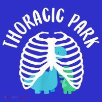 Thoracic Park Funny Dinosaur Nurse Squad Nursing Student Button
