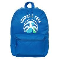 Thoracic Park Funny Dinosaur Nurse Squad Nursing Student 16 in Basic Backpack