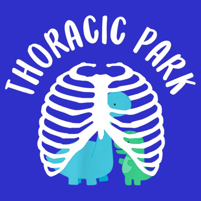 Thoracic Park Funny Dinosaur Nurse Squad Nursing Student 16 in Basic Backpack