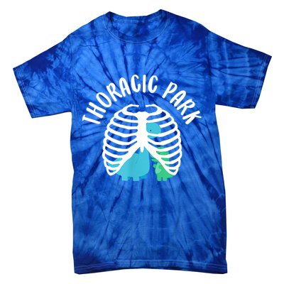 Thoracic Park Funny Dinosaur Nurse Squad Nursing Student Tie-Dye T-Shirt