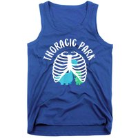 Thoracic Park Funny Dinosaur Nurse Squad Nursing Student Tank Top