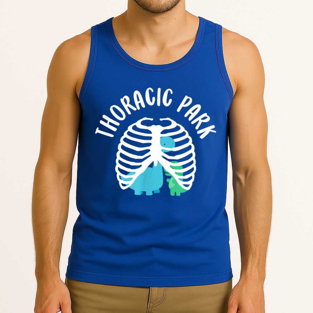 Thoracic Park Funny Dinosaur Nurse Squad Nursing Student Tank Top