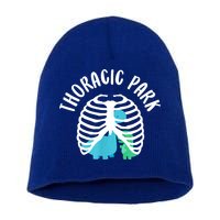 Thoracic Park Funny Dinosaur Nurse Squad Nursing Student Short Acrylic Beanie