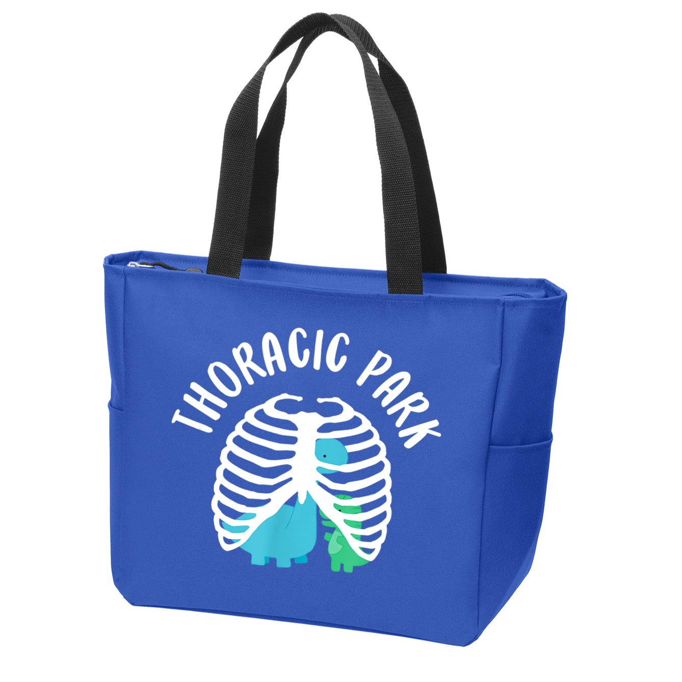 Thoracic Park Funny Dinosaur Nurse Squad Nursing Student Zip Tote Bag