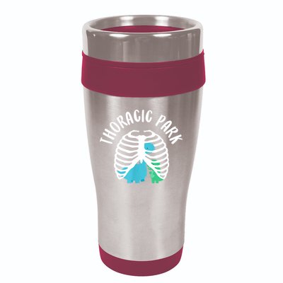Thoracic Park Funny Dinosaur Nurse Squad Nursing Student 16oz Travel Tumbler