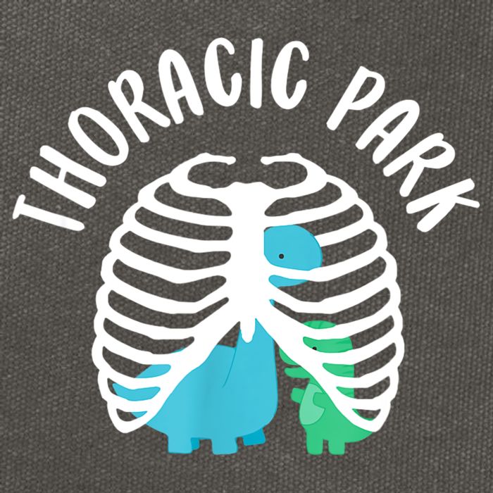 Thoracic Park Funny Dinosaur Nurse Squad Nursing Student Cotton Canvas Backpack