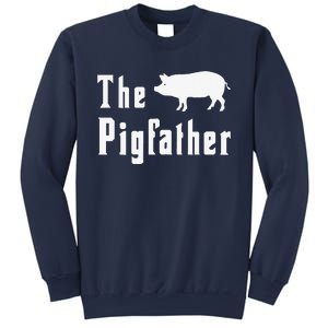 The Pigfather Funny Pig Father Dad Humor Fathers Day Sweatshirt