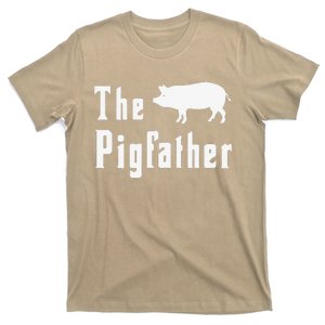 The Pigfather Funny Pig Father Dad Humor Fathers Day T-Shirt