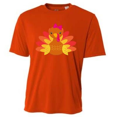 Turkey Pilgrim Funny Thanksgiving Costume Cooling Performance Crew T-Shirt