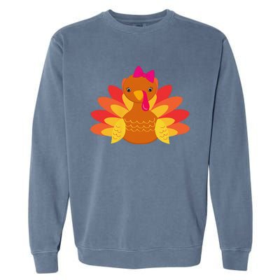 Turkey Pilgrim Funny Thanksgiving Costume Garment-Dyed Sweatshirt