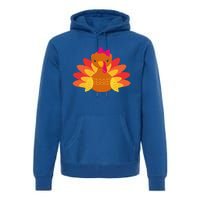 Turkey Pilgrim Funny Thanksgiving Costume Premium Hoodie