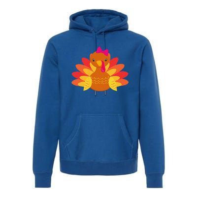 Turkey Pilgrim Funny Thanksgiving Costume Premium Hoodie