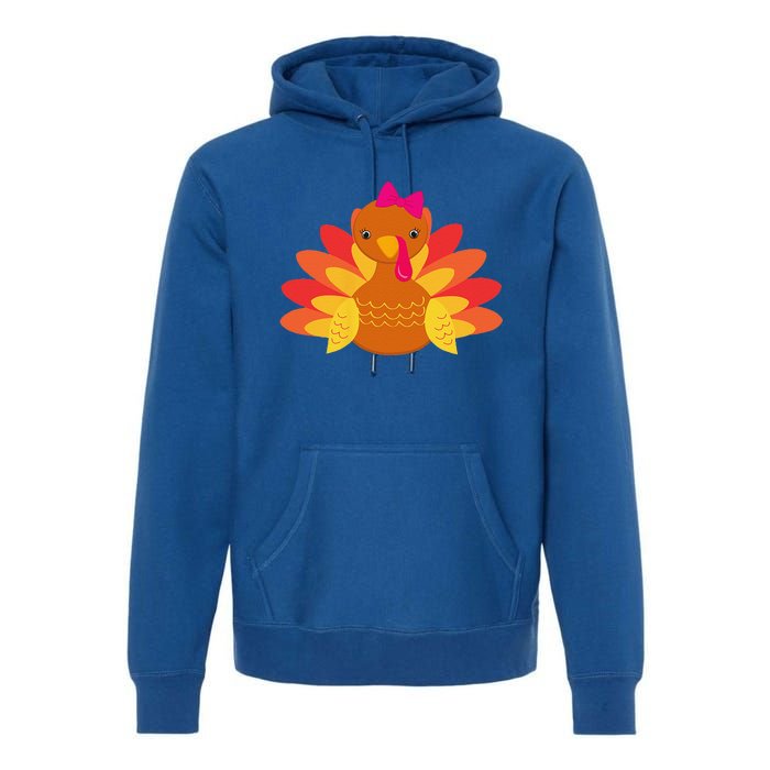 Turkey Pilgrim Funny Thanksgiving Costume Premium Hoodie