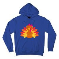 Turkey Pilgrim Funny Thanksgiving Costume Tall Hoodie