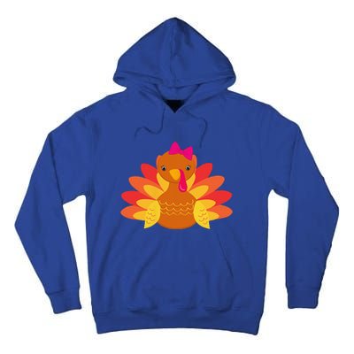 Turkey Pilgrim Funny Thanksgiving Costume Tall Hoodie